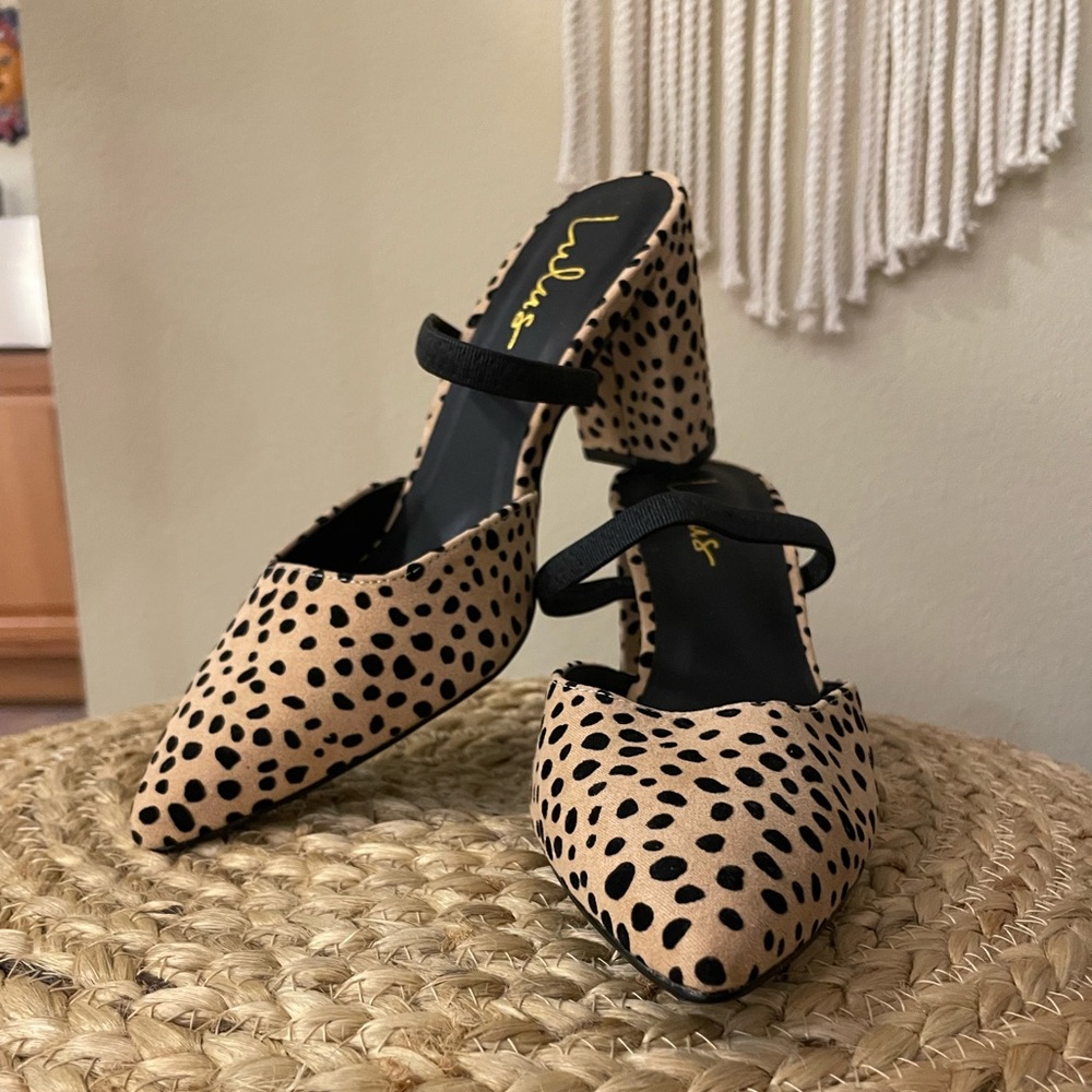 Lulus Animal Print Chunky Heel
